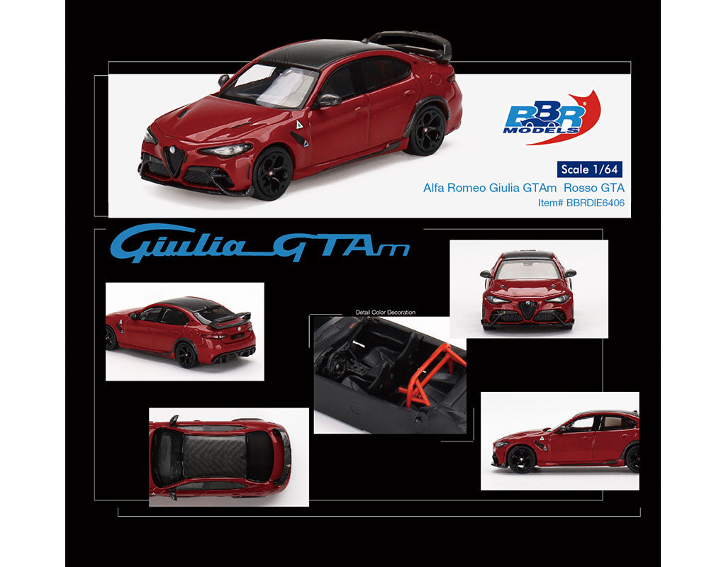 BBR 1:64 Alfa Romeo Giulia GTAm – Rosso GTA – Dealer64